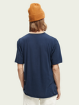 SCOTCH & SODA - T-shirt col rond en jersey bio à bords francs