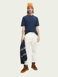 SCOTCH & SODA - T-shirt col rond en jersey bio à bords francs