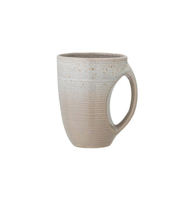 STONEWARE TAUPE MUG Mugs Bloomingville   