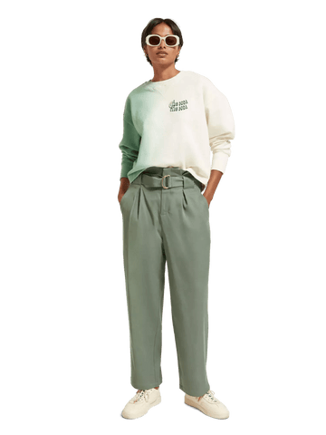 The Daisy High-Rise paper Bag Trousers clothing Scotch & Soda