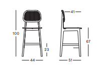 TITUS COUNTER STOOL NATURAL - VINCENT SHEPPARD chair vincent Sheppard   