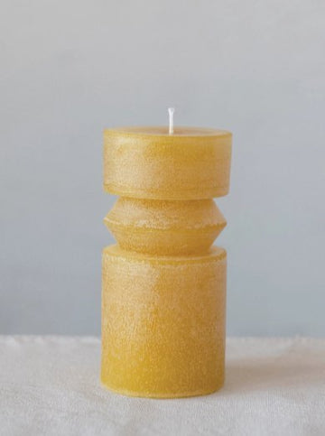 TOTEM PILLAR CANDLE COLOR HONEY candels Coin Maison - Espace Pepin   