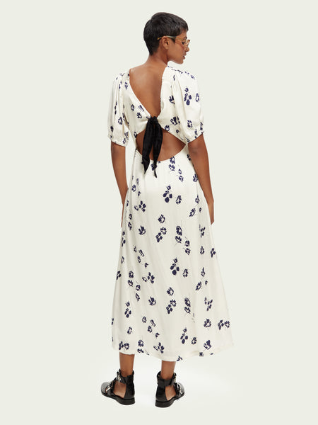 SCOTCH & SODA - Robe longue dos nu à encolure en V