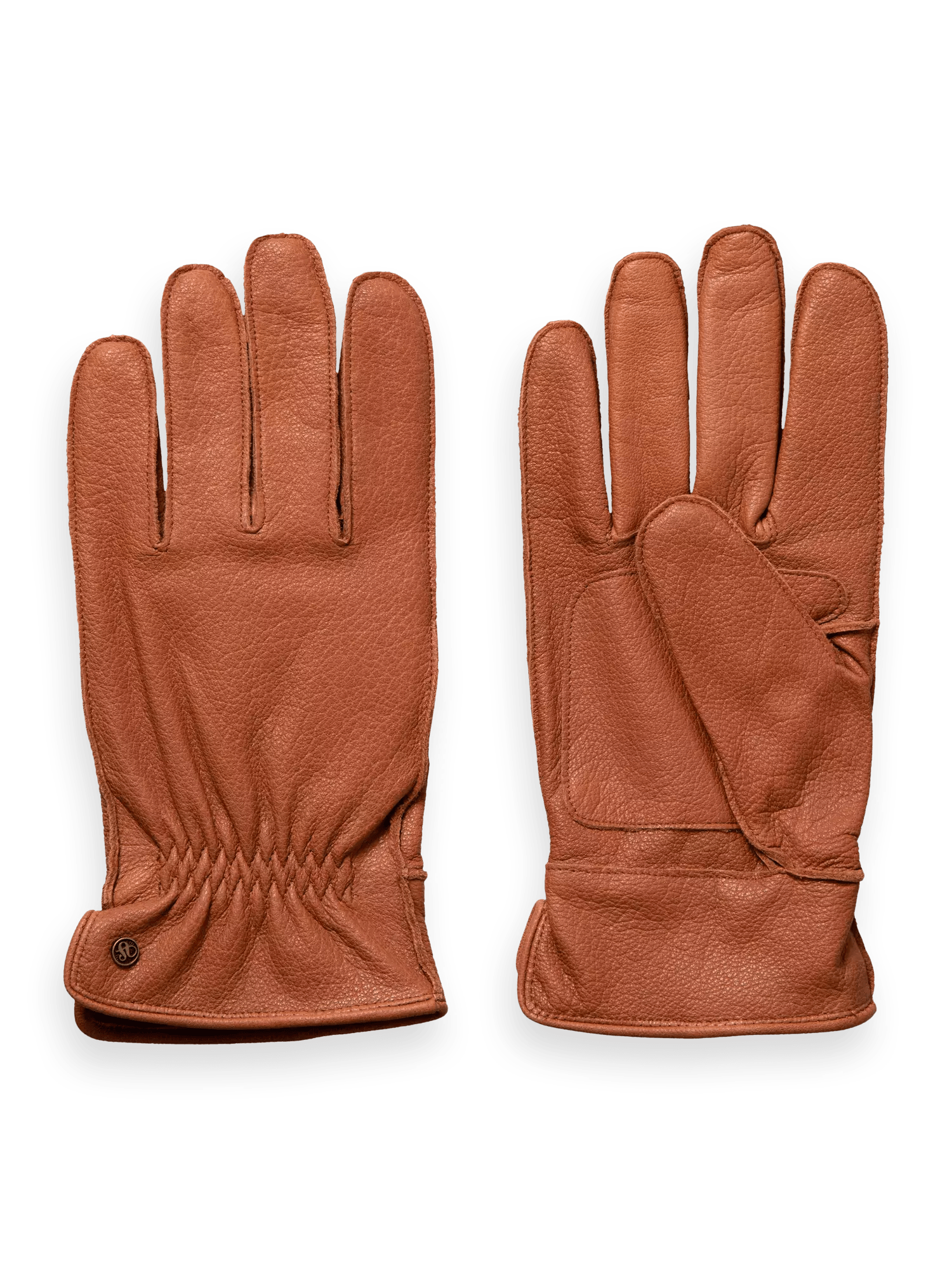 Water-Resistant Leather Gloves Apparel & Accessories Scotch & Soda L Clay 
