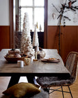 Wool Christmas Tree With Star And Wood Base 18"H Gift Ideas Creative Coop