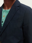 Scotch & Soda - Blazer en popeline à boutonnage simple