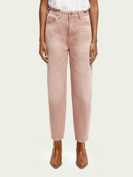 SCOTCH & SODA - Jean coupe ballon teint en fil The Tide