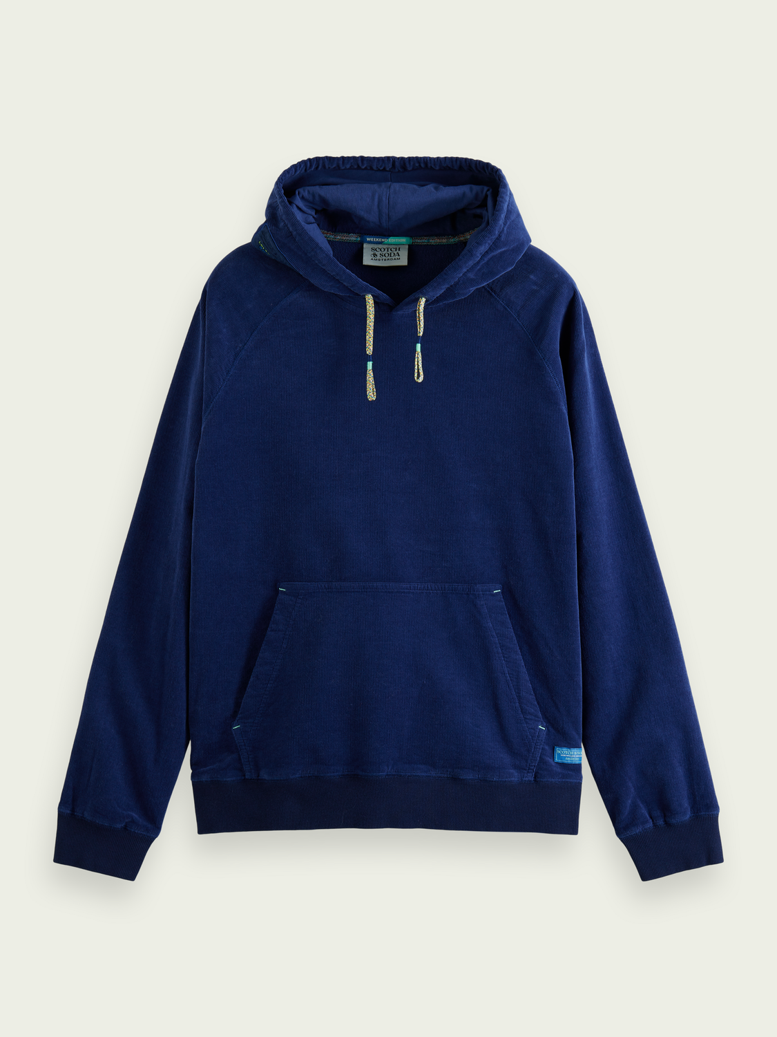 SCOTCH & SODA - Sweat à capuche en velours côtelé de coton bio