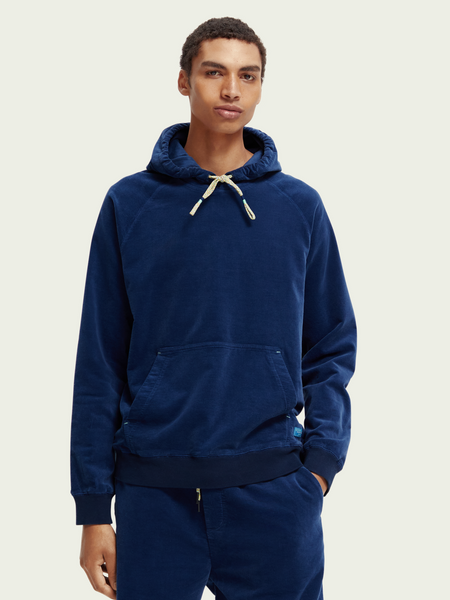 SCOTCH & SODA - Sweat à capuche en velours côtelé de coton bio