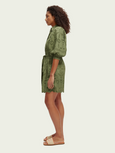 SCOTCH & SODA - Mini-robe en broderie anglaise à manches bouffantes