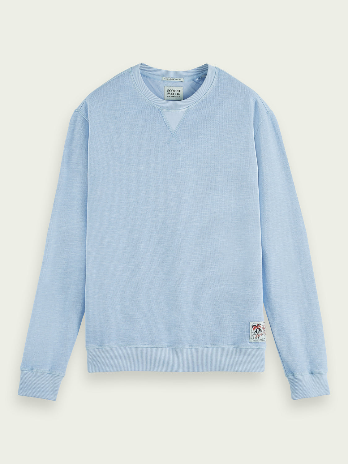 SCOTCH & SODA - Sweat ras du cou teint en pièce