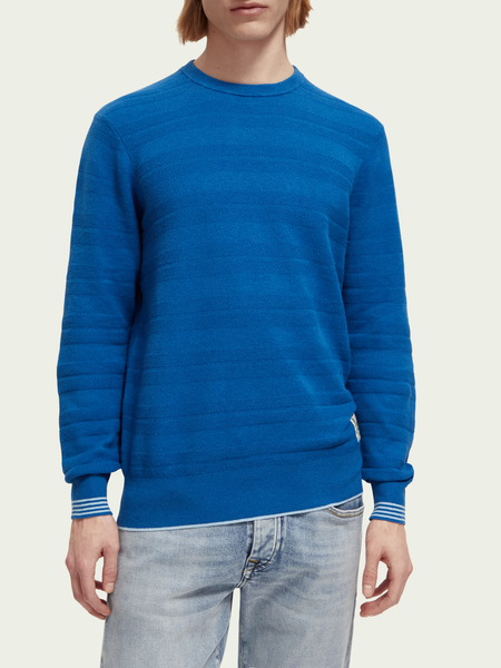 SCOTCH & SODA - Sweat ras du cou en lin mélangé