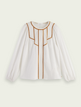 SCOTCH & SODA - Blouse brodée en coton bio