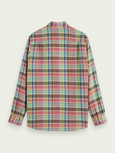 SCOTCH & SODA - Chemise coupe droite contrecollée.