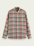 SCOTCH & SODA - Chemise coupe droite contrecollée.