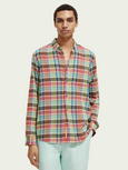 SCOTCH & SODA - Chemise coupe droite contrecollée.