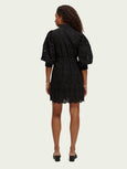 SCOTCH & SODA - Mini-robe en broderie anglaise à manches bouffantes