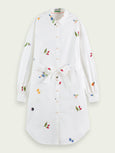 SCOTCH & SODA - ROBE CHEMISE MIDI BRODÉE