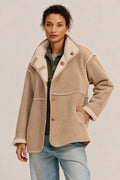 Lux Sherpa Jacket Woman VELVET L SAND