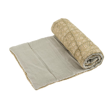 1-0233/ LATA BLOCK PPRINT VELVET FRENCH MATRESS Indaba trading co