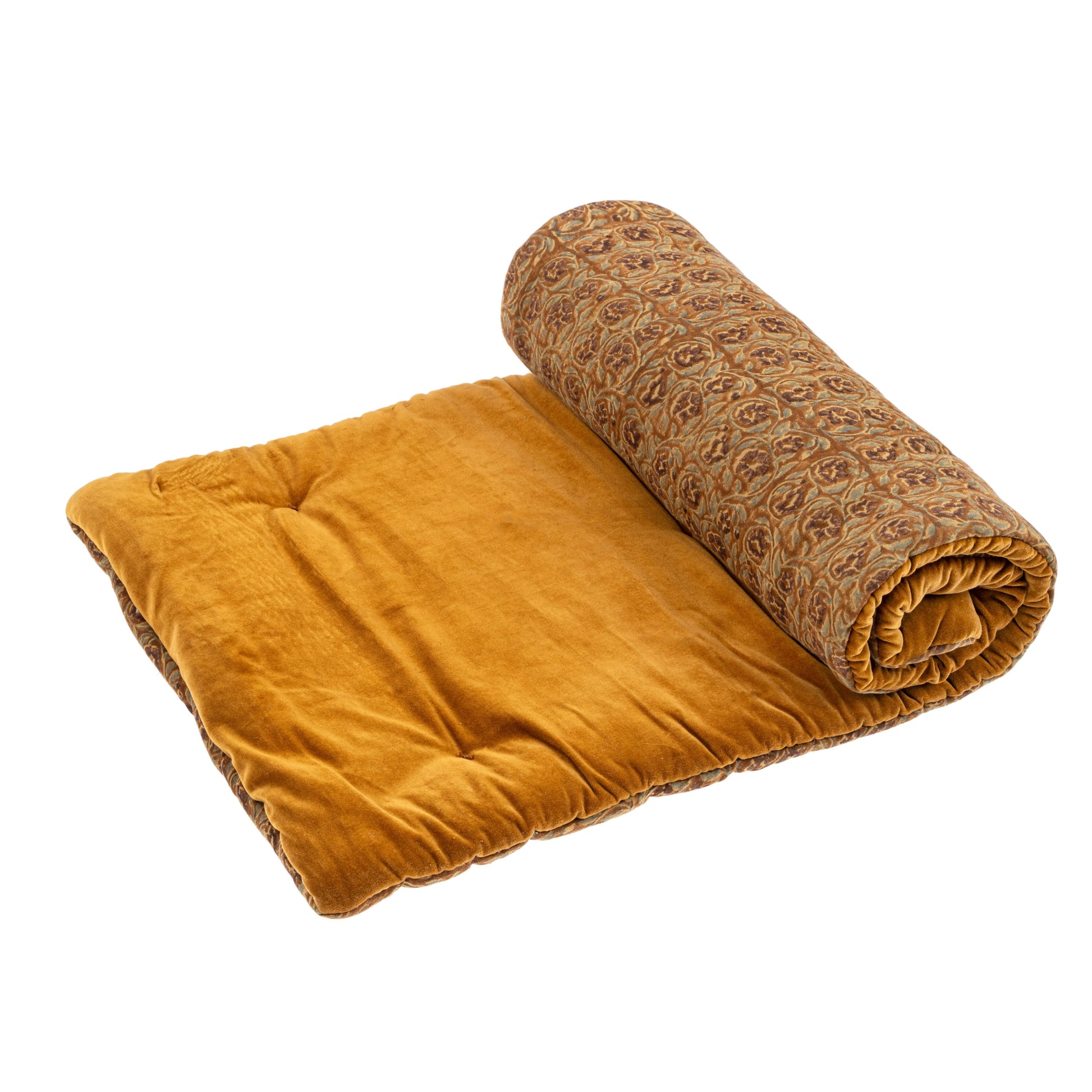 1-0234/Mayur Block PRINT VELVET FRENCH MATRESS COIN MAISON
