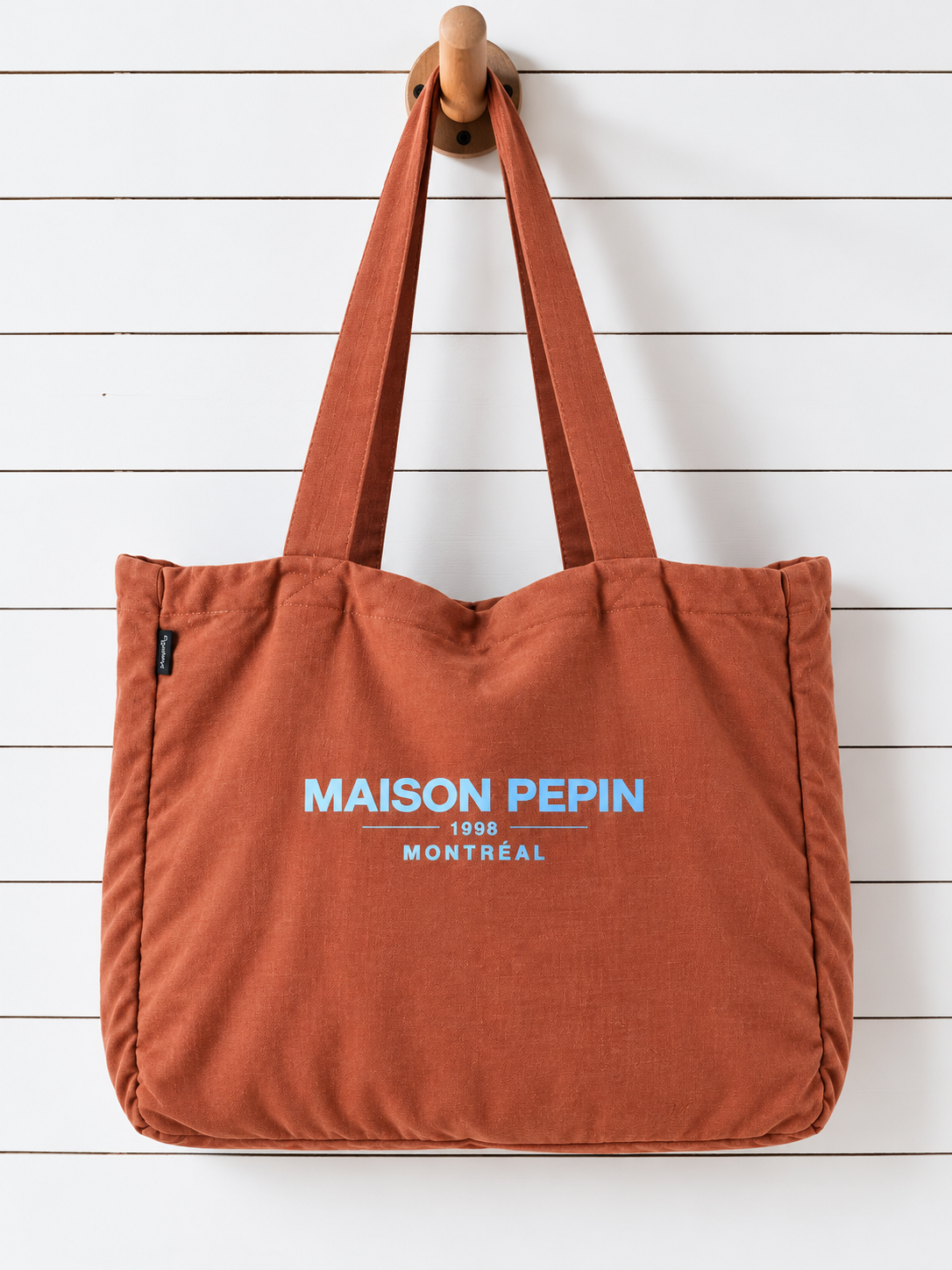 CABA EN LIN MOCHA MAISON PEPIN CABAS SAC maison pepin