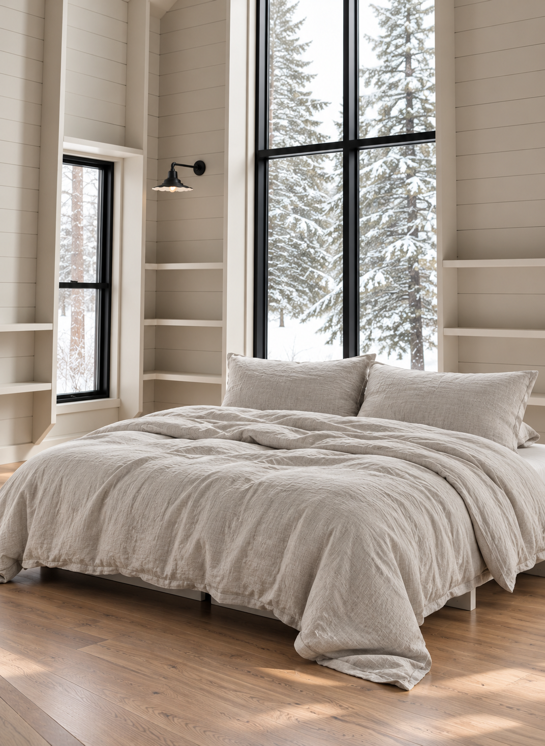 STONE WASH DUVET COVER SET NATURAL DUVET COVER LINEN ME