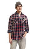 SCOTCH & SODA - ARCHIVE DOUBLE FACE TWILL CHECK Apparel & Accessories Scotch & Soda M Red/Black 
