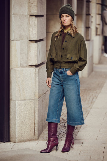 LONGBERMUDA Culotte; Rigid Cool Woman MAC JEANS Night Sky Used 32