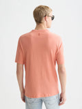 3 Crosses Cotton-Linen Regular-Fit T-Shirt Men T-Shirts Scotch Soda Homme Canyon Clay S
