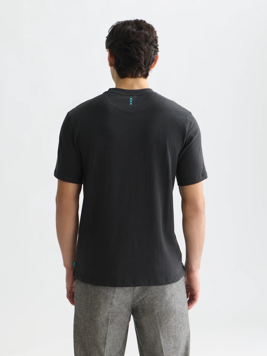 3 Crosses Cotton-Linen Regular-Fit T-Shirt Men T-Shirts Scotch Soda Homme METEORITE M
