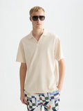 3 Crosses Pique Relaxed-Fit Garment-Dyed Polo Men Polos Scotch Soda Homme Eggnog XS