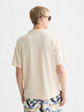 3 Crosses Pique Relaxed-Fit Garment-Dyed Polo Men Polos Scotch Soda Homme Eggnog L