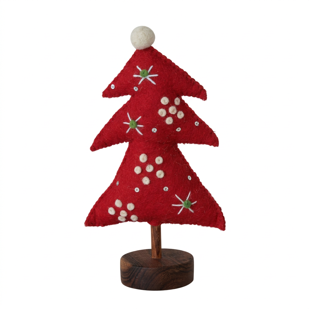 Handmade Wool Felt Christmas Tree - XT0851A Christmas Decoration Creative Coop