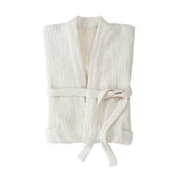 6-8842 Crinkle Linen/Cotton Robe Indaba trading co