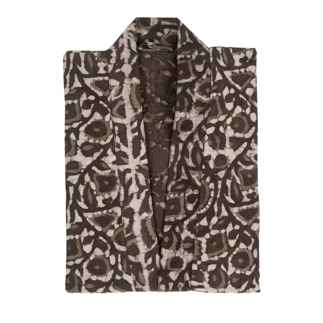 6-8847 Celeste Block Print Kimono Indaba trading co