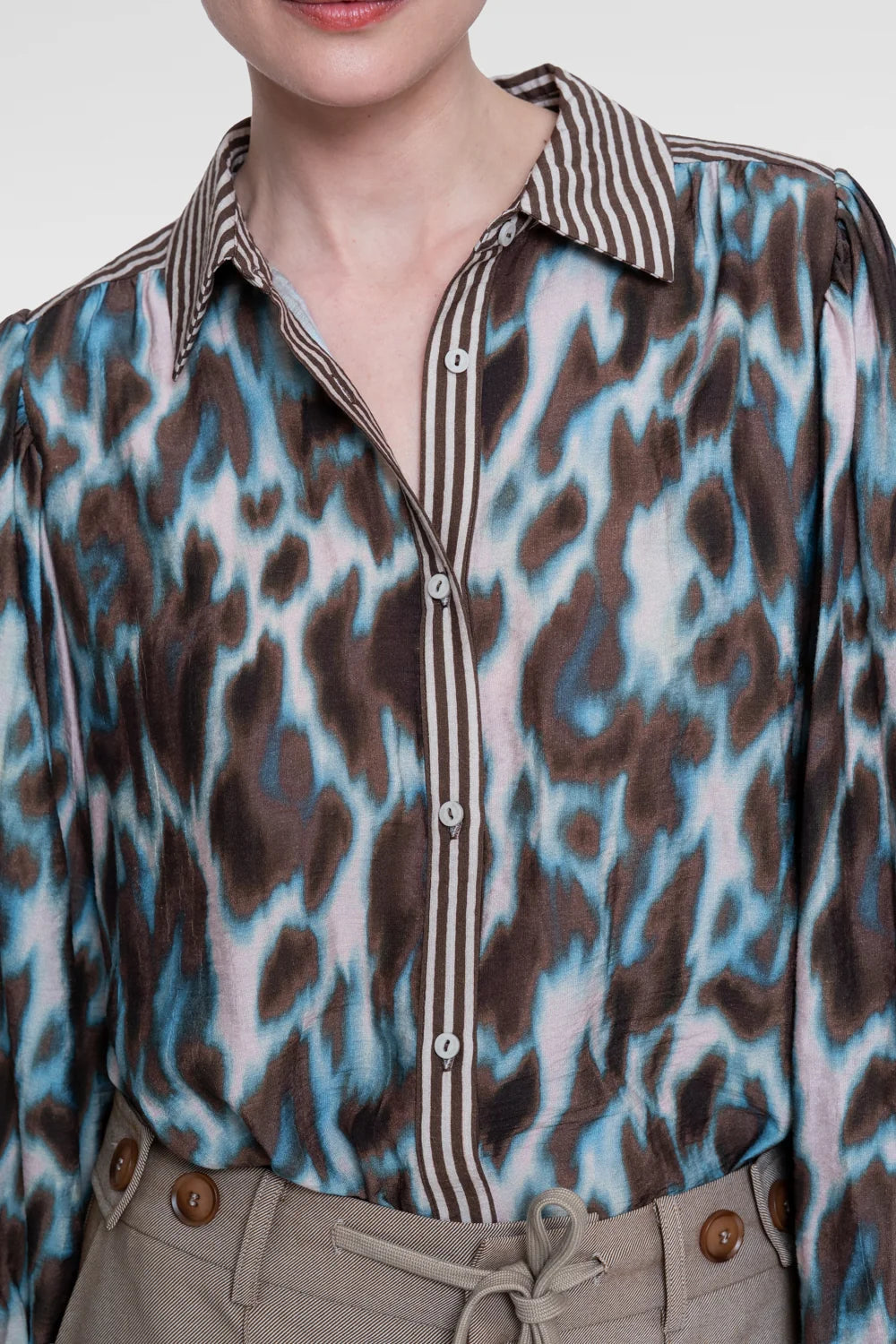 GEISHA Animal-Print Blouse Woman GEISHA