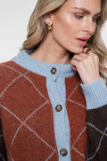 GEISHA Argyle Cardigan Woman GEISHA
