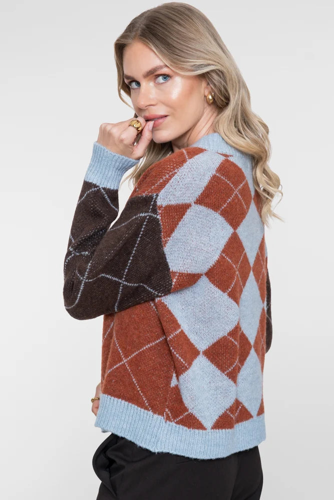GEISHA Argyle Cardigan Woman GEISHA