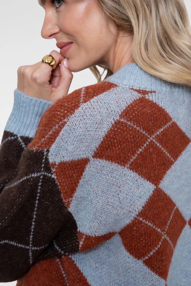 GEISHA Argyle Cardigan Woman GEISHA
