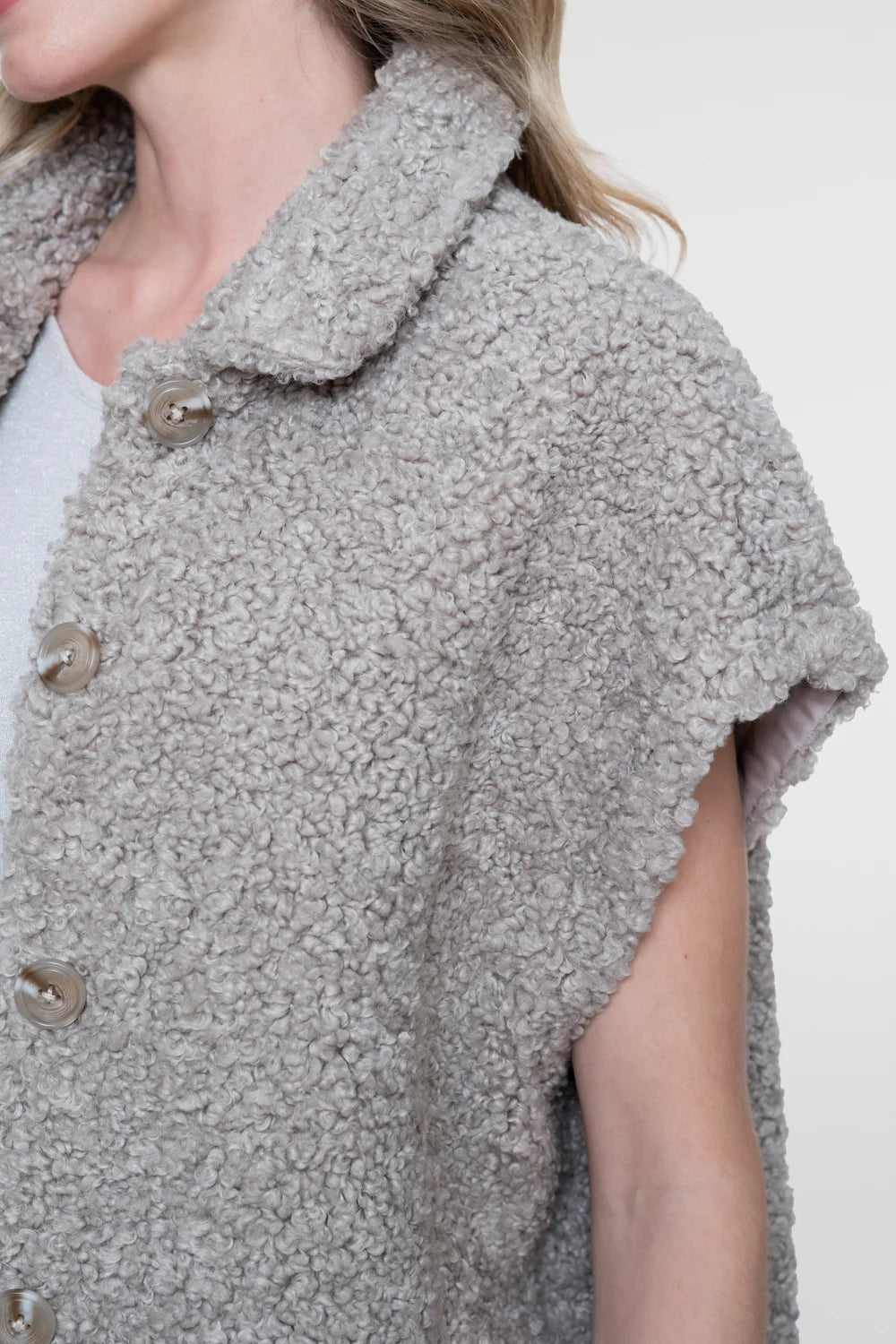 GEISHA Teddy Gilet Woman GEISHA