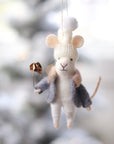 Gilded Rose Glen Mouse Holiday Ornament Accessoire décoratif Indaba trading co