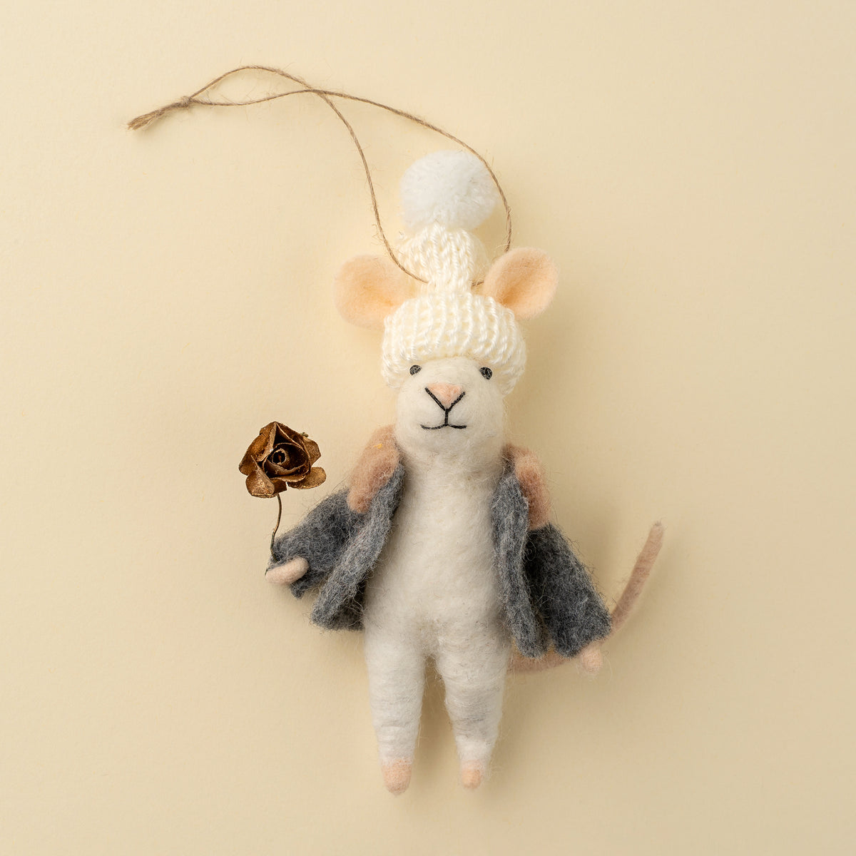Gilded Rose Glen Mouse Holiday Ornament Accessoire décoratif Indaba trading co