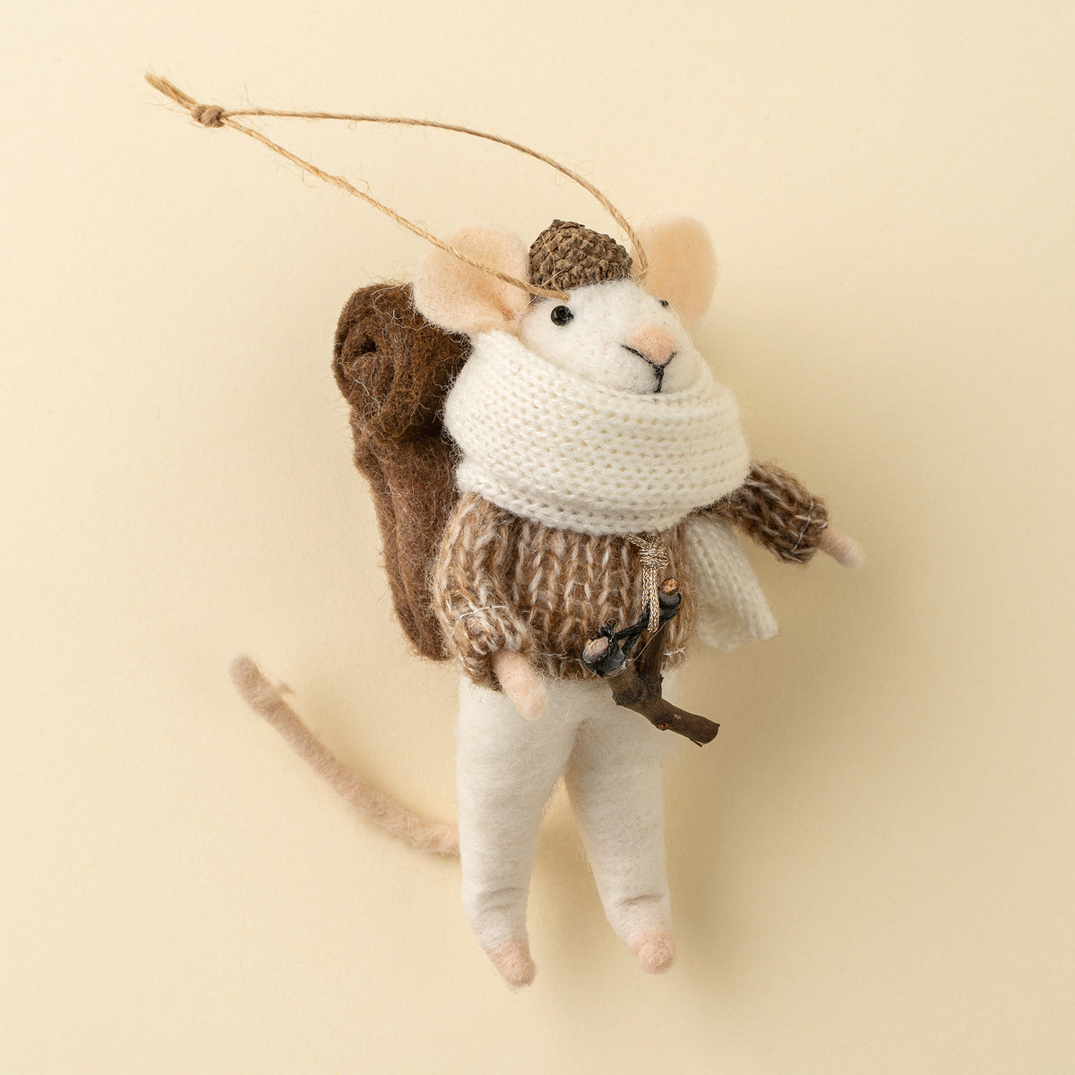 Wandering Will Mouse Holiday Ornament Accessoire décoratif Indaba trading co