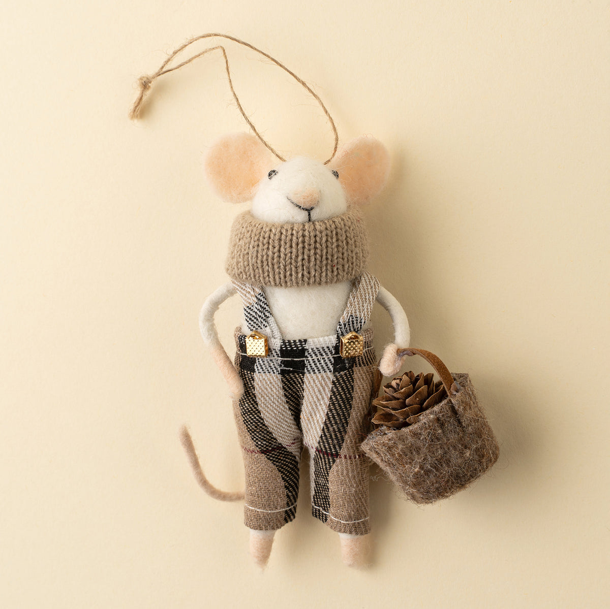 Tartan Tim Mouse Holiday Ornament Accessoire décoratif Indaba trading co