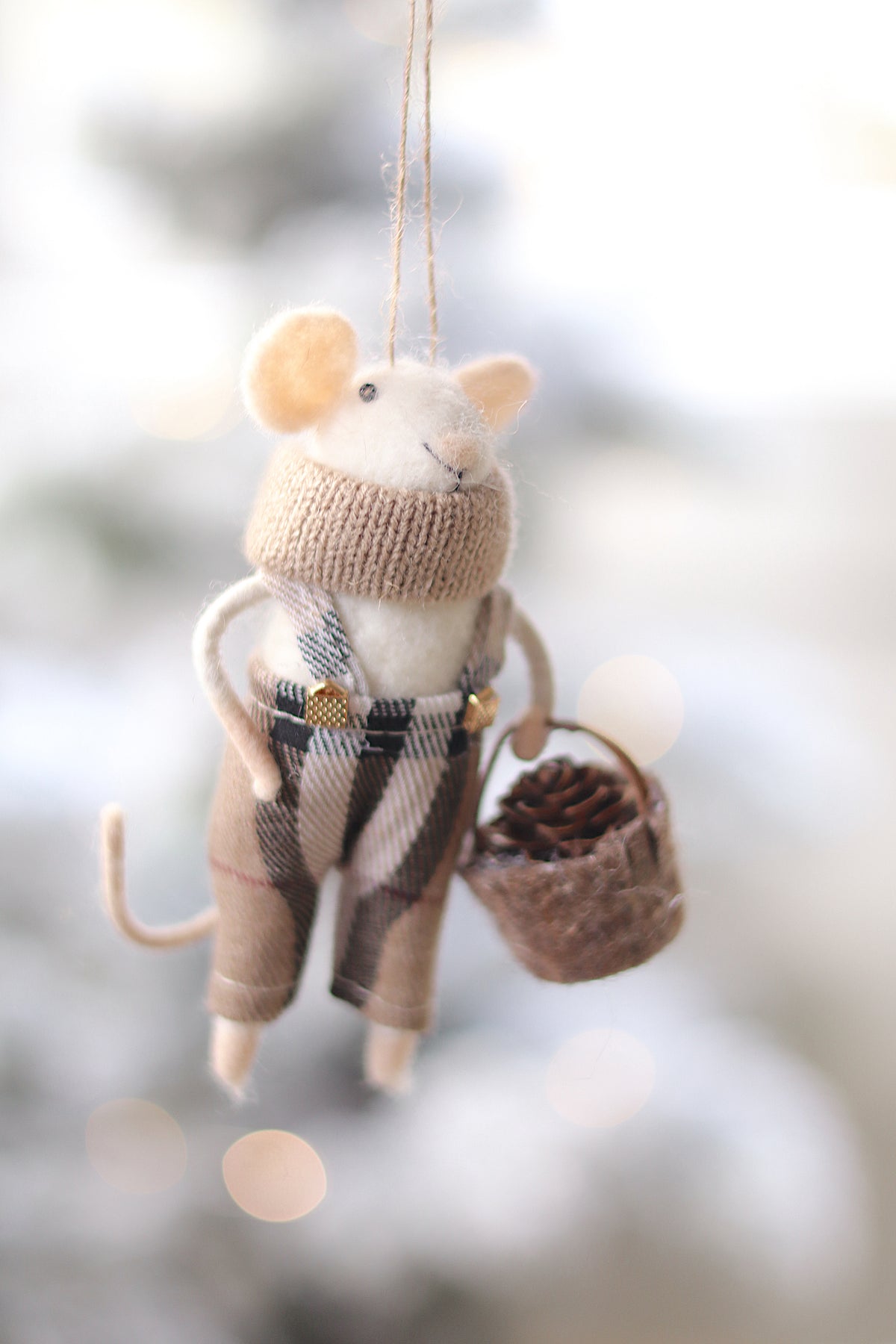 Tartan Tim Mouse Holiday Ornament Accessoire décoratif Indaba trading co