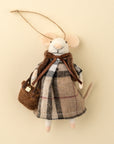 Tartan Tessa Mouse Holiday Ornament Indaba trading co