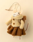Student Sally Mouse Holiday Ornament Accessoire décoratif Indaba trading co