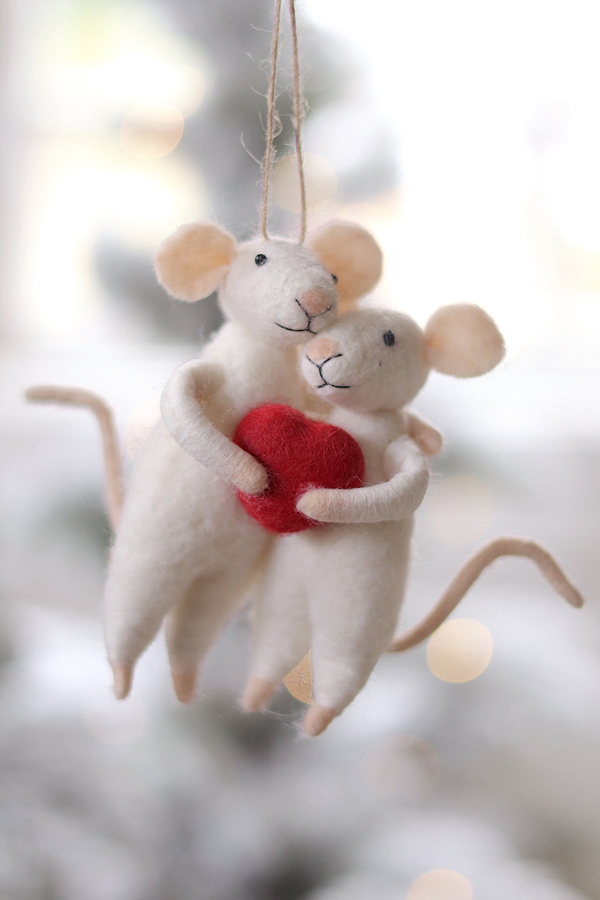 Sweetheart Mice Holiday Ornament Indaba trading co