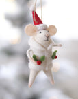 Hollyberry Hattie Mouse Holiday Ornament Christmas Decoration Indaba trading co